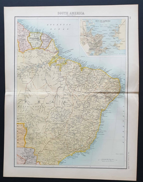 Original 1899 map - South America Section 2