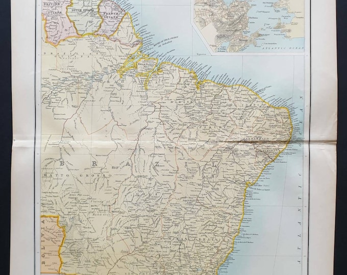 Original 1899 map - South America Section 2
