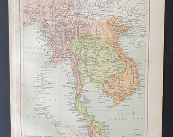 Farther India - Original 1903 map