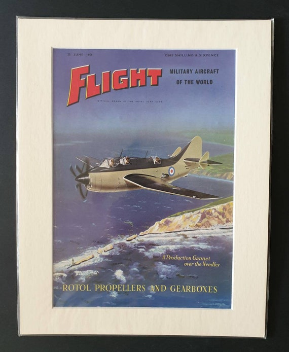 Original June 1954 Flight Magazine cover - Rotol