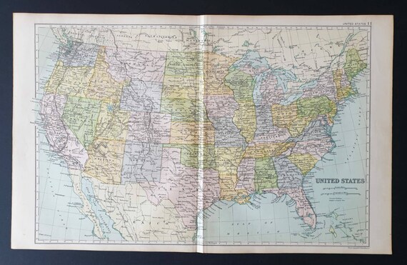 Original 1908 map - United States