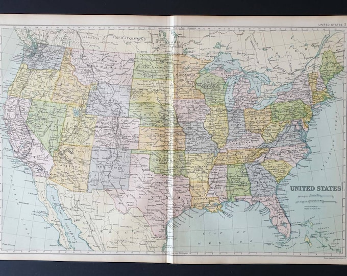 Original 1908 map - United States