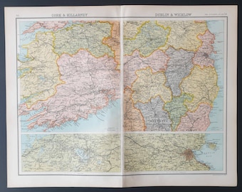 Ireland (environs) - Original 1899 map