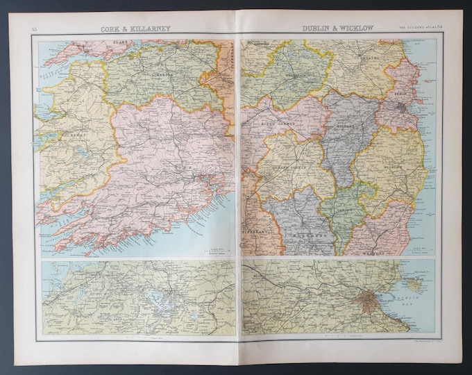 Original 1899 map - Ireland (environs)