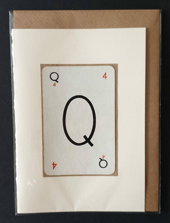 Original vintage Lexicon letter card - Q