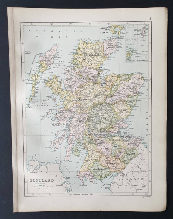 Original 1903 map - Scotland