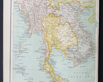 Farther India - Original 1899 map