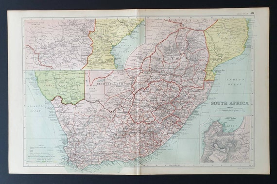 Original 1908 map - South Africa