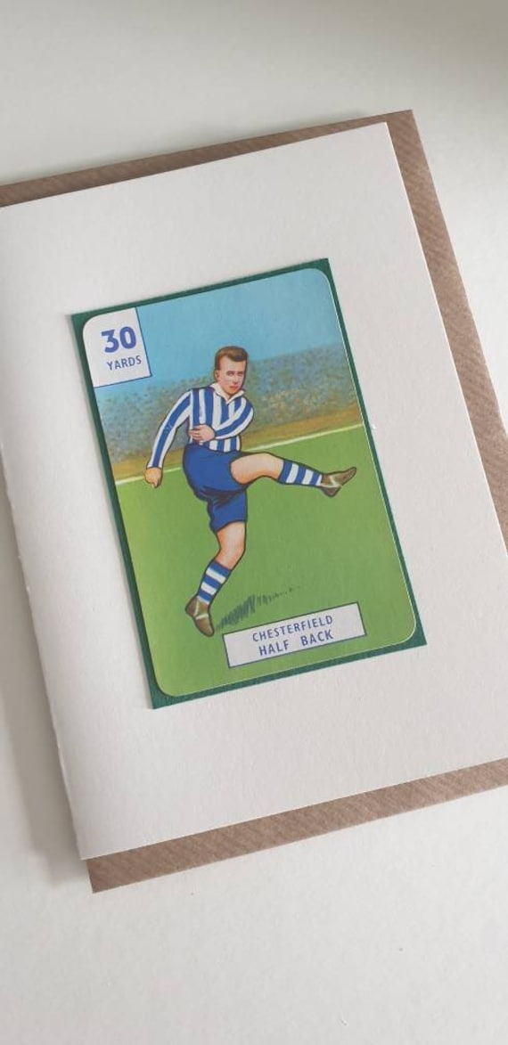 Original 1950s 'It's a Goal' card Chesterfield