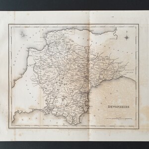 Devonshire - Original 1831 map