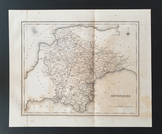Devonshire - Original 1831 map