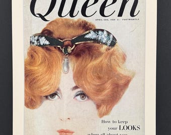The Queen - Original April 1959 Vintage Cover