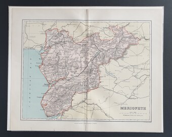Merioneth - Original 1895 County Map