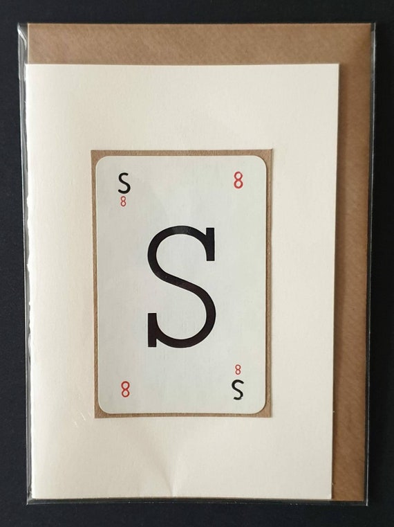 Original vintage Lexicon letter card - S