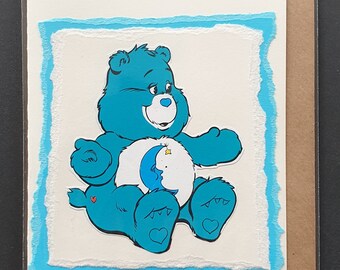 Bedtime Bear - Original vintage Care Bear card