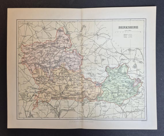 Berkshire - Original 1895 County Map