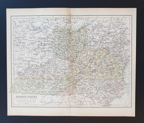 The Border States - Original 1898 map