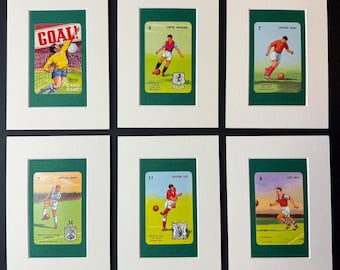 Original 1950s 'Goal' Card - Football Teams A - B