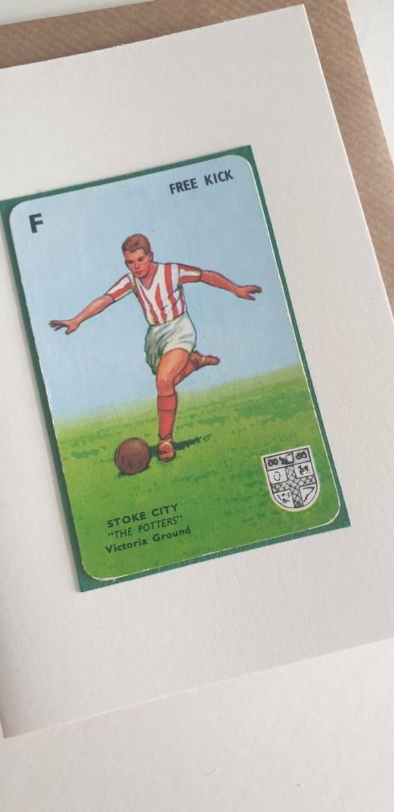 Original 1950s 'Goal' card Stoke City