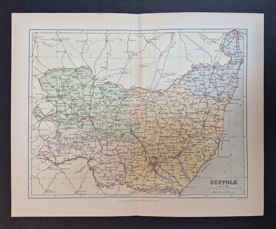 Suffolk - Original 1895 County Map