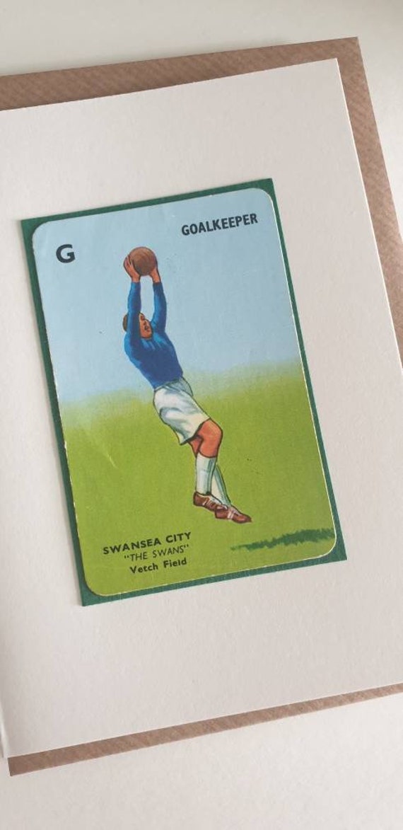 Original 1950s 'Goal' card Swansea City