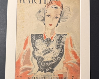 Martine Magazine - Original 30th March 1946 Vintage Cover