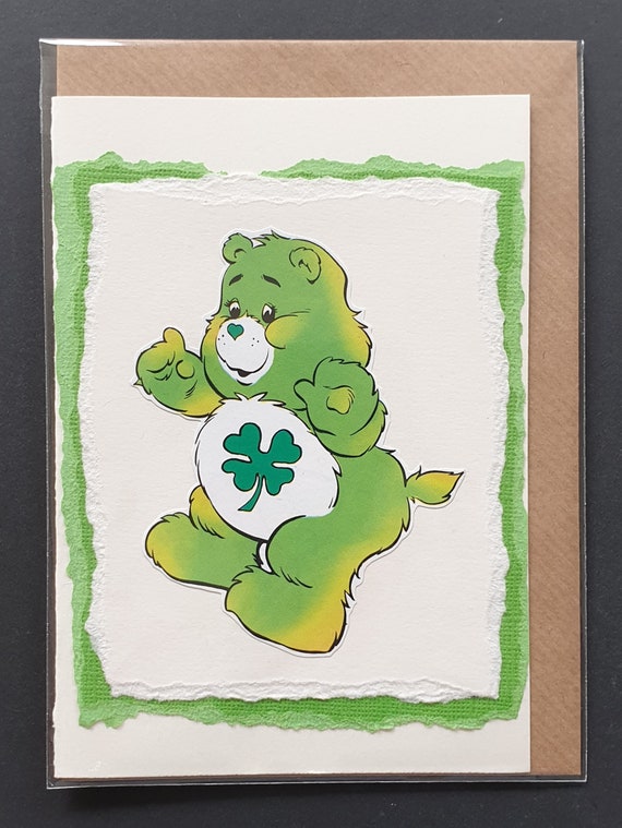 Good Luck Bear - Original vintage Care Bear card