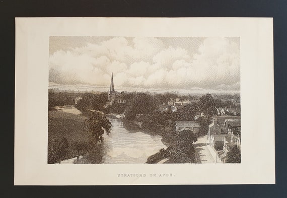 Stratford on Avon - Original 1895 print