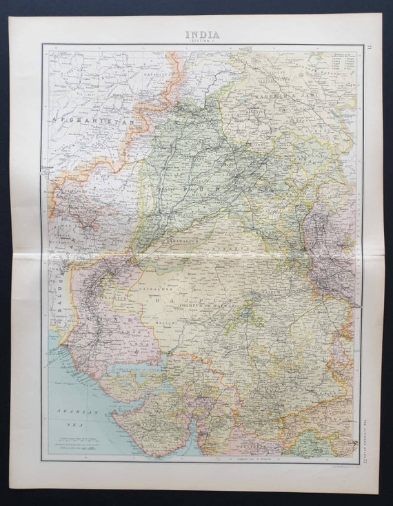 Original 1899 map - India Section 1