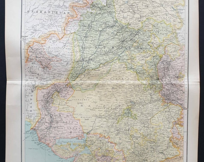 Original 1899 map - India Section 1