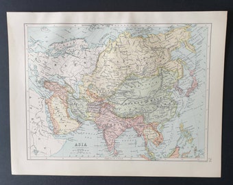Asia - Original 1903 map