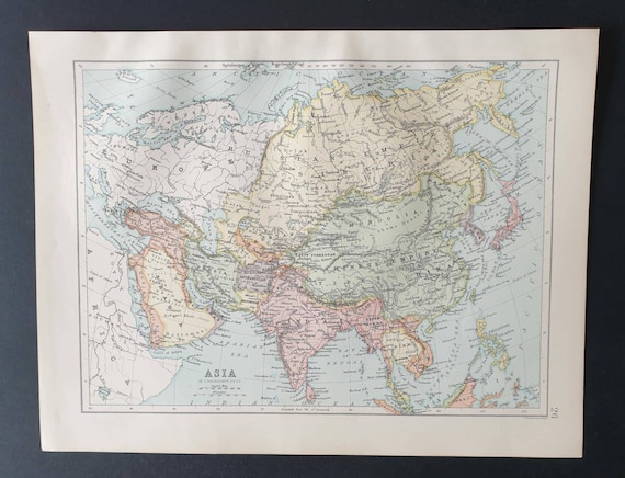 Original 1903 map - Asia