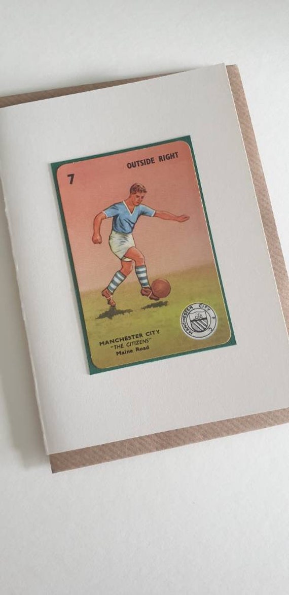 Original 1950s 'Goal' card Manchester City