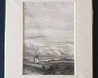 Original 1852 print in mount - The Clouds