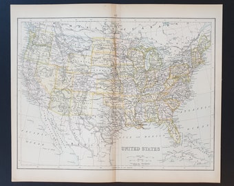 United States - Original 1898 map