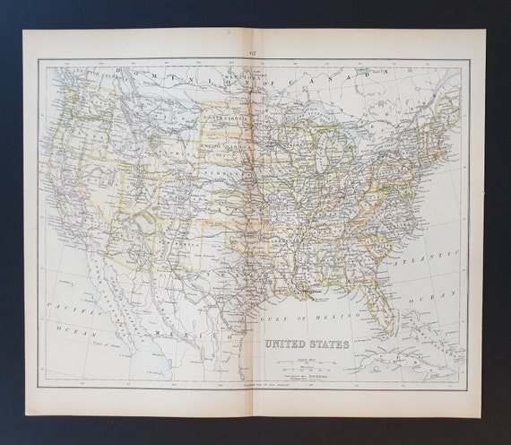 United States - Original 1898 map