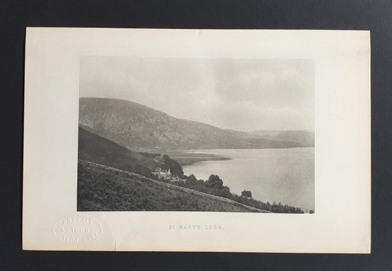 St Mary's Loch - Original 1897 Scottish print