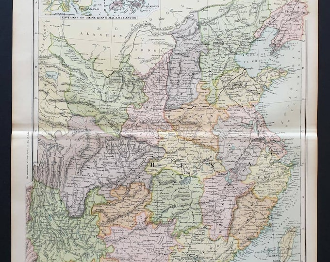 Original 1908 map - China