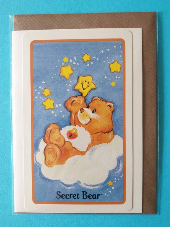 Secret Bear - Original vintage Care Bear cards