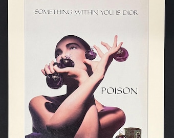Christian Dior - Poison - Original May 1986 Vintage Advertisement