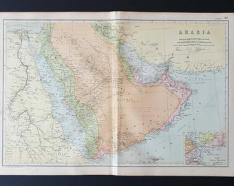 Arabia - Original 1908 map