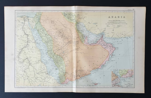 Original 1908 map - Arabia