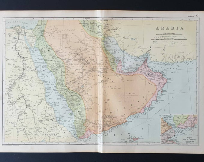 Original 1908 map - Arabia