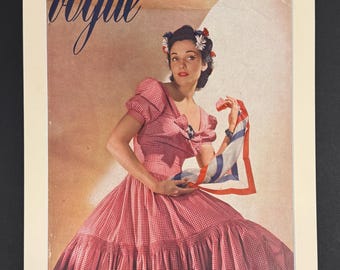 American Vogue - Original May 1st 1940 Vintage Cover