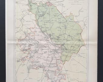 Huntingdon - Original 1895 County Map