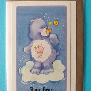 Share Bear - Original vintage Care Bear cards