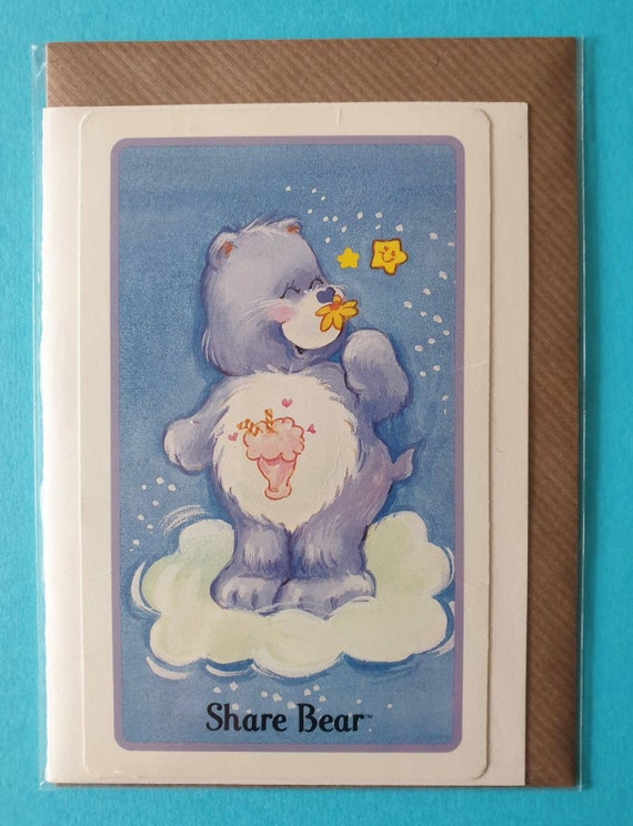 Share Bear - Original vintage Care Bear cards