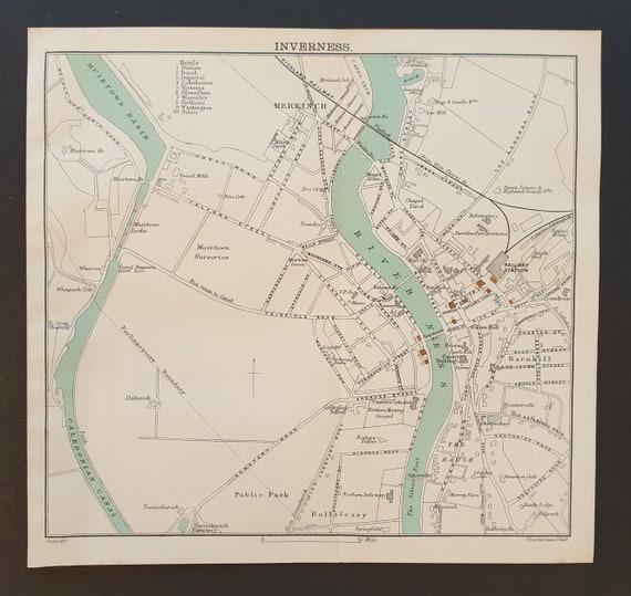 Inverness - Original 1908 map