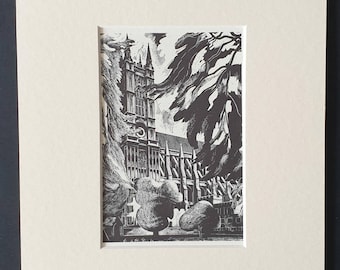 Original 1963 reprint London Transport posters - The Abbey 1962