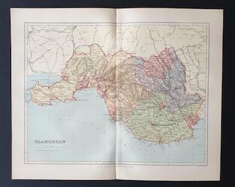 Glamorgan - Original 1895 County map